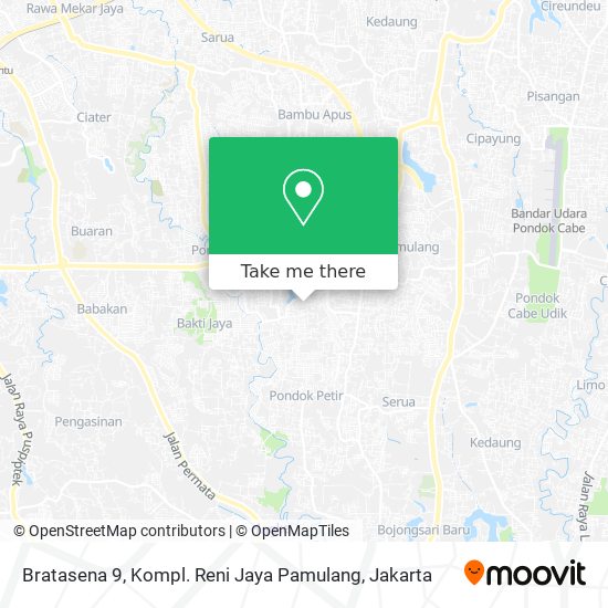 Bratasena 9, Kompl. Reni Jaya Pamulang map
