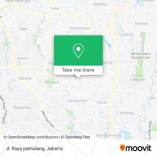 Jl. Raya pamulang map