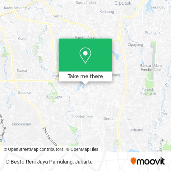 D'Besto Reni Jaya Pamulang map