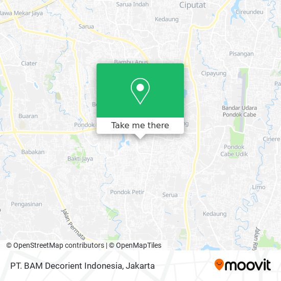 PT. BAM Decorient Indonesia map