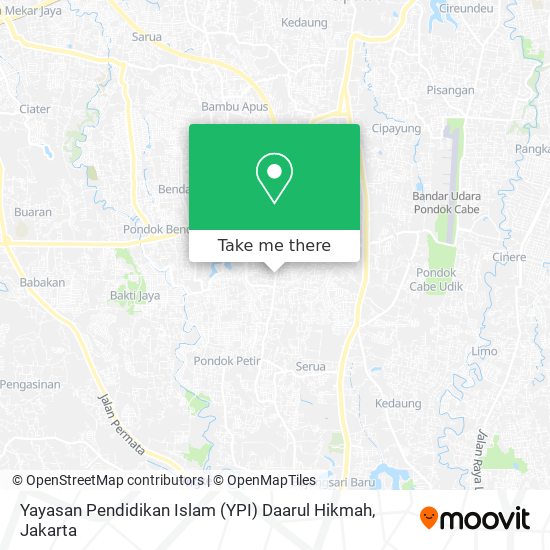 Yayasan Pendidikan Islam (YPI) Daarul Hikmah map