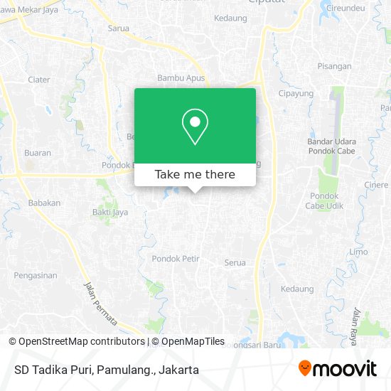 SD Tadika Puri, Pamulang. map