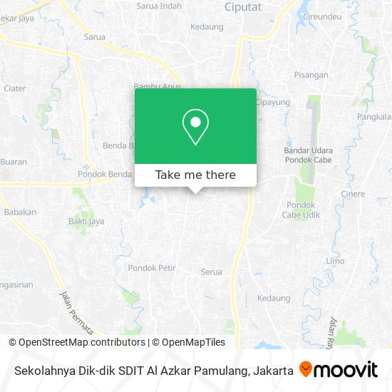Sekolahnya Dik-dik SDIT Al Azkar Pamulang map