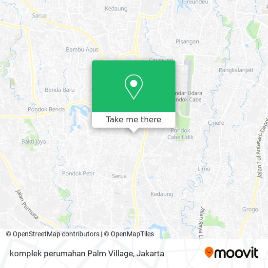 komplek perumahan Palm Village map