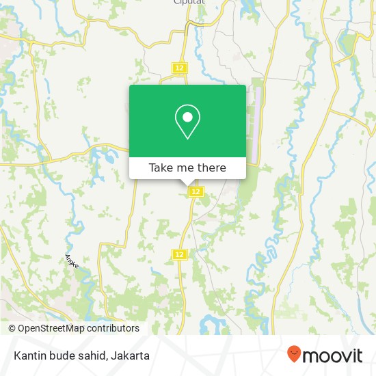 Kantin bude sahid map