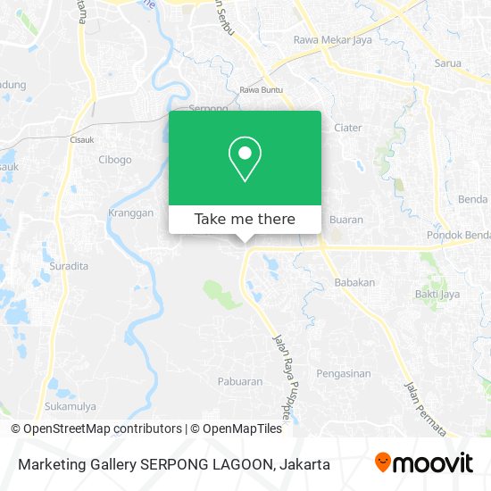 Marketing Gallery SERPONG LAGOON map