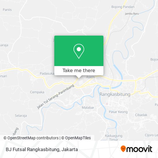 BJ Futsal Rangkasbitung map