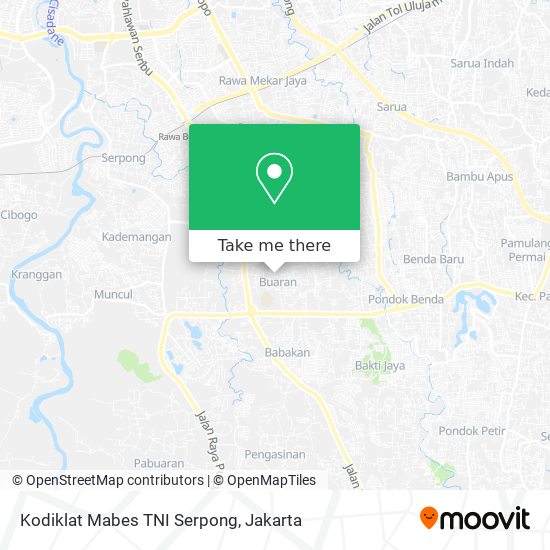 Kodiklat Mabes TNI Serpong map