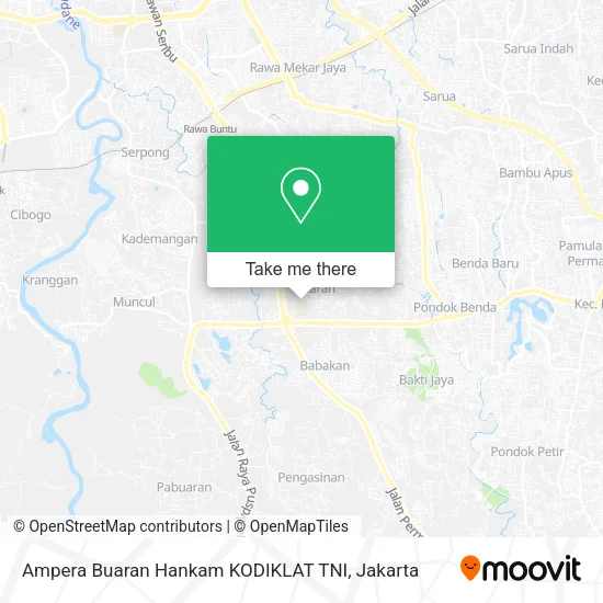Ampera Buaran Hankam KODIKLAT TNI map