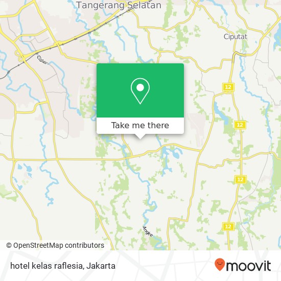 hotel kelas raflesia map