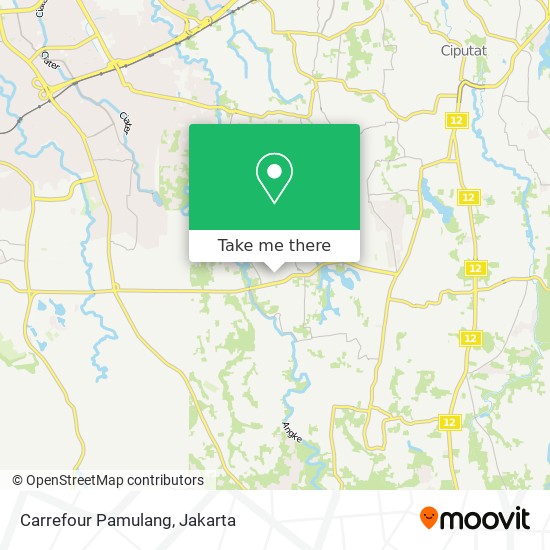 Carrefour Pamulang map