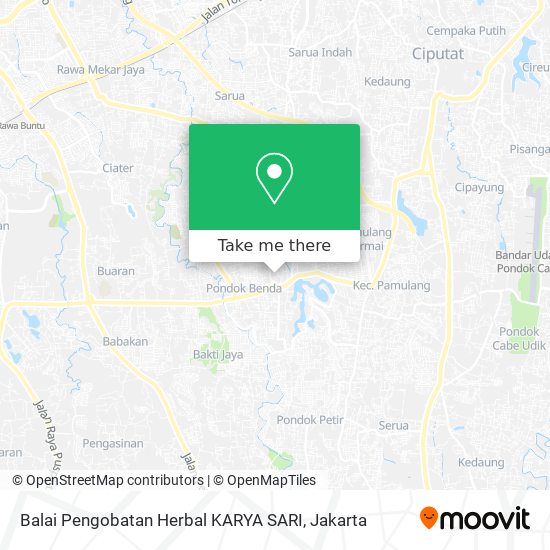 Balai Pengobatan Herbal KARYA SARI map