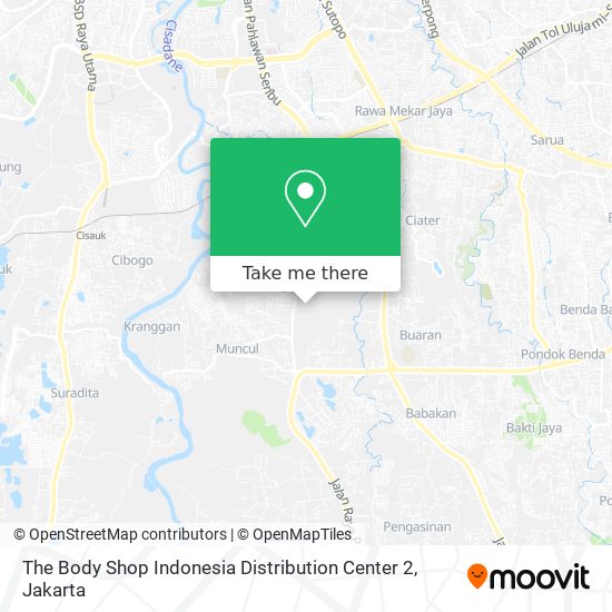 The Body Shop Indonesia Distribution Center 2 map