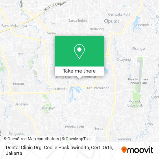 Dental Clinic Drg. Cecile Paskiawindita, Cert. Orth map