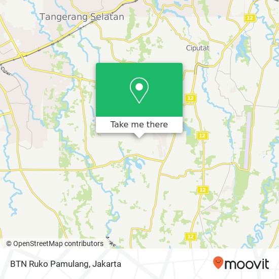 BTN Ruko Pamulang map