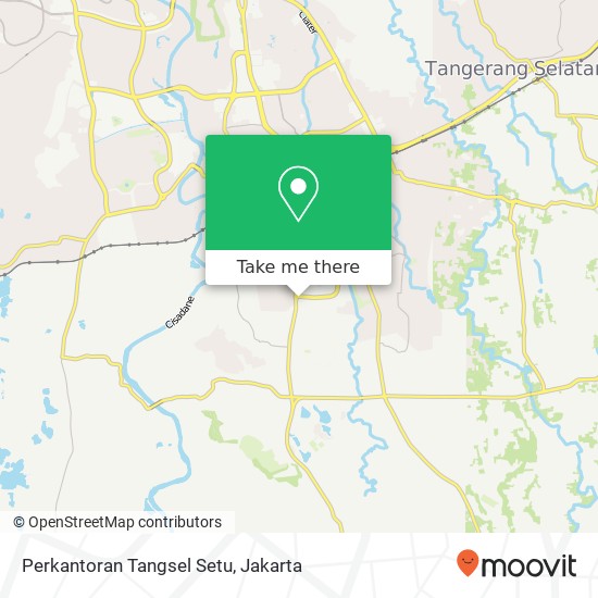 Perkantoran Tangsel Setu map