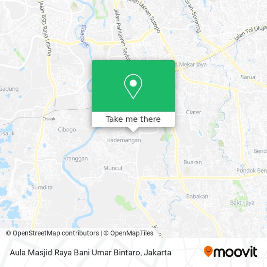 Aula Masjid Raya Bani Umar Bintaro map