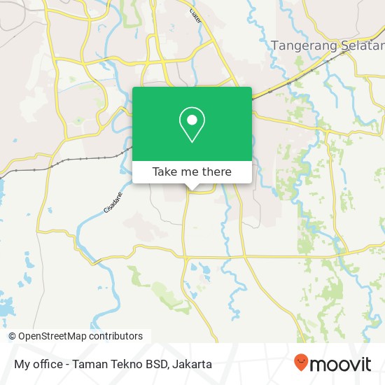 My office - Taman Tekno BSD map