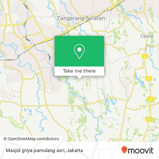 Masjid griya pamulang asri map