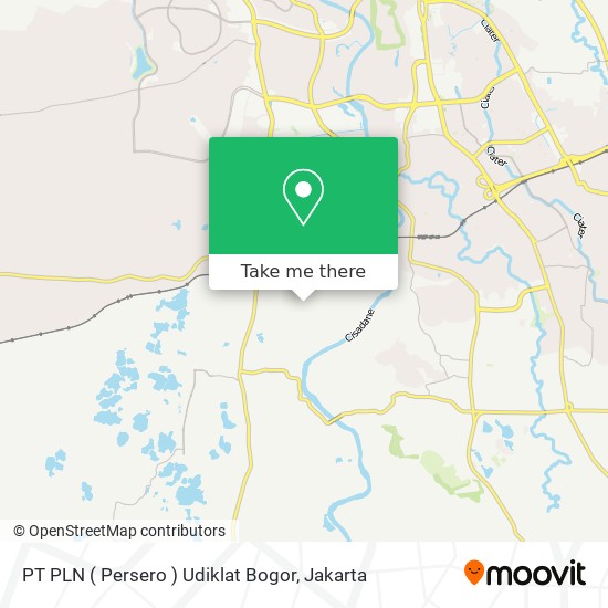 PT PLN ( Persero ) Udiklat Bogor map