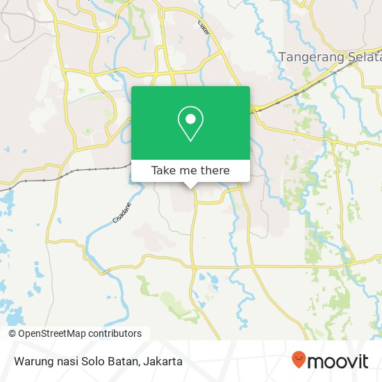 Warung nasi Solo Batan map