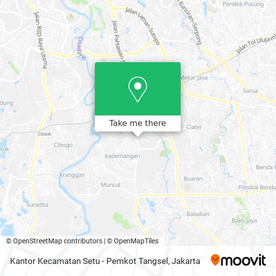 Kantor Kecamatan Setu - Pemkot Tangsel map