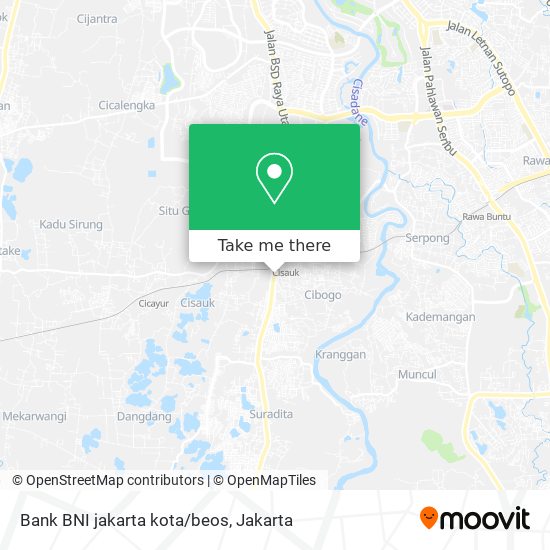 Bank BNI jakarta kota/beos map