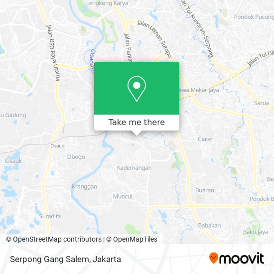 Serpong Gang Salem map