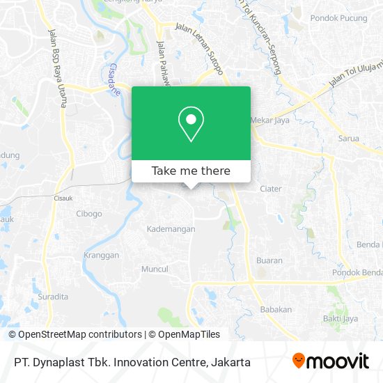 PT. Dynaplast Tbk. Innovation Centre map
