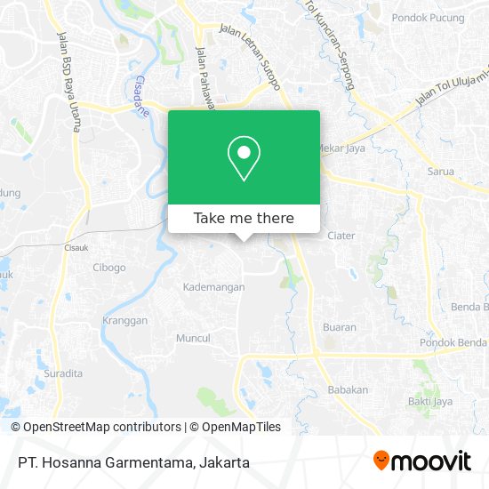 PT. Hosanna Garmentama map