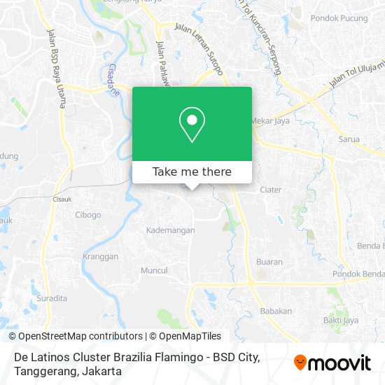 De Latinos Cluster Brazilia Flamingo - BSD City, Tanggerang map