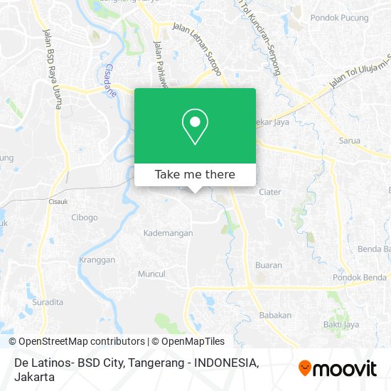 De Latinos- BSD City, Tangerang - INDONESIA map