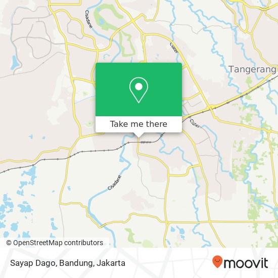 Sayap Dago, Bandung map