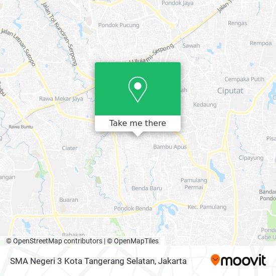 SMA Negeri 3 Kota Tangerang Selatan map