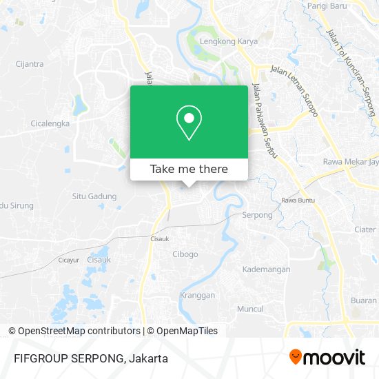 FIFGROUP SERPONG map