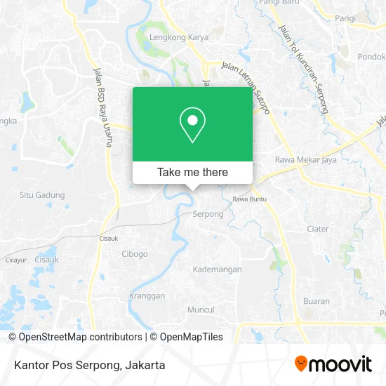 Kantor Pos Serpong map
