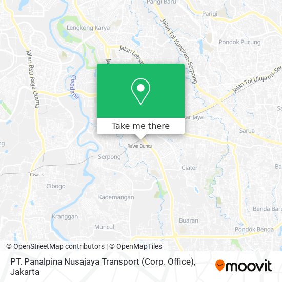 PT. Panalpina Nusajaya Transport (Corp. Office) map