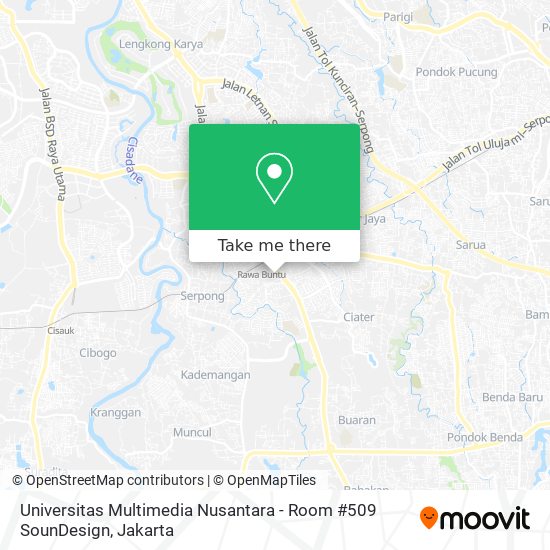 Universitas Multimedia Nusantara - Room #509 SounDesign map