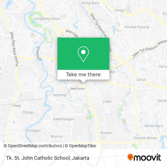 Tk. St. John Catholic School map