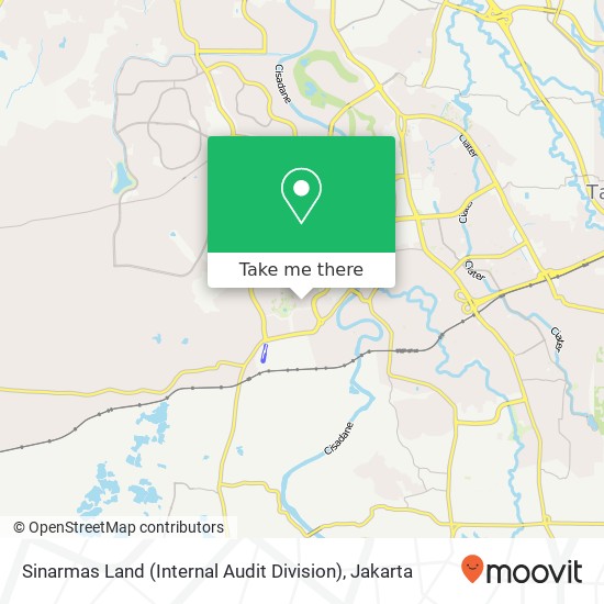 Sinarmas Land (Internal Audit Division) map