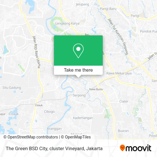 The Green BSD City, cluster Vineyard map