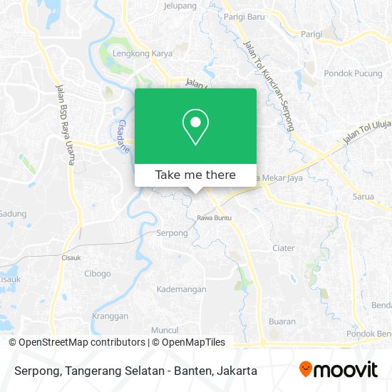 Serpong, Tangerang Selatan - Banten map