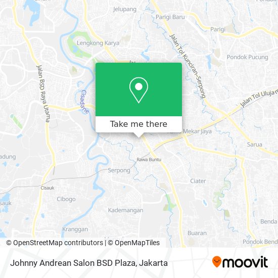Johnny Andrean Salon BSD Plaza map