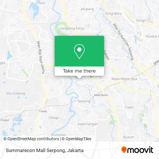 Summarecon Mall Serpong map