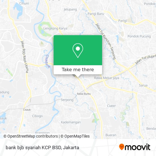 bank bjb syariah KCP BSD map