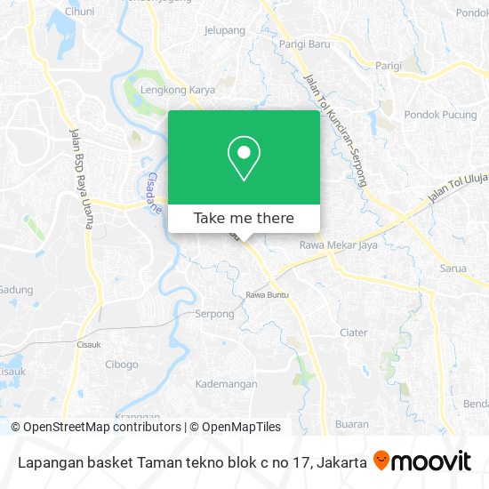 Lapangan basket Taman tekno blok c no 17 map