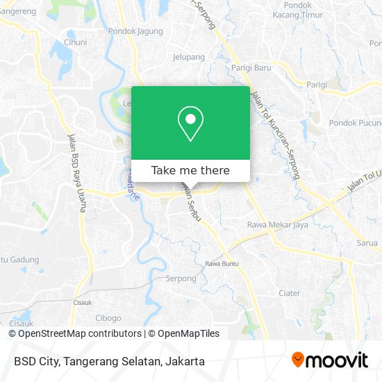 BSD City, Tangerang Selatan map