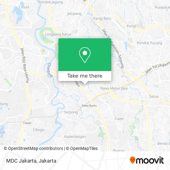 MDC Jakarta map