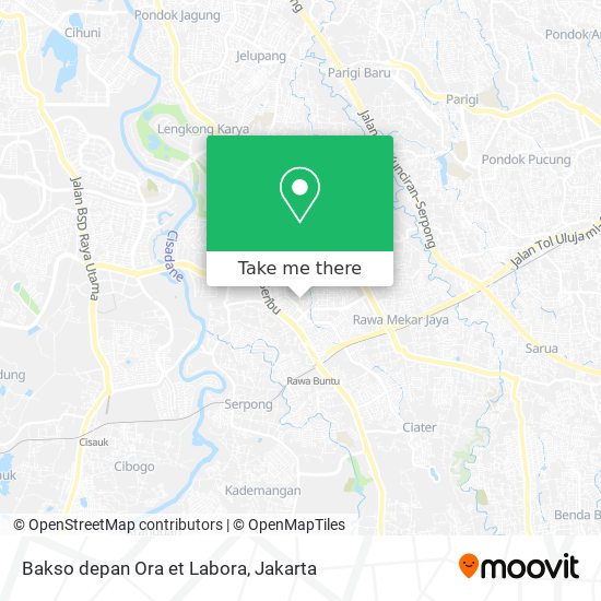 Bakso depan Ora et Labora map