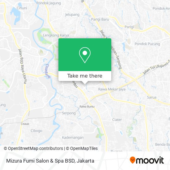 Mizura Fumi Salon & Spa BSD map